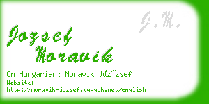 jozsef moravik business card